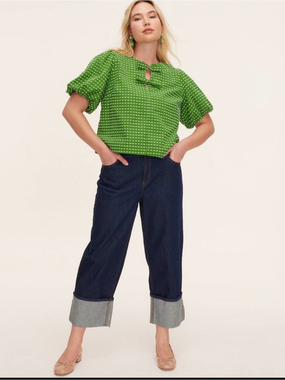 kate spade x Target collab Dark Blue Cuffed Jeans